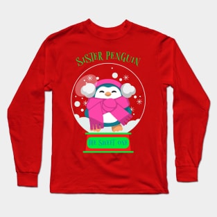 Matching Christmas Family, Sister Penguin Long Sleeve T-Shirt